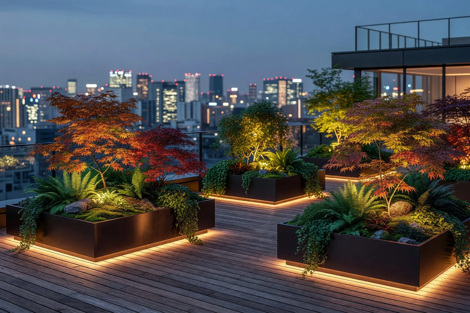 カフェのテラス緑化 / Terrace greenery design for a café space